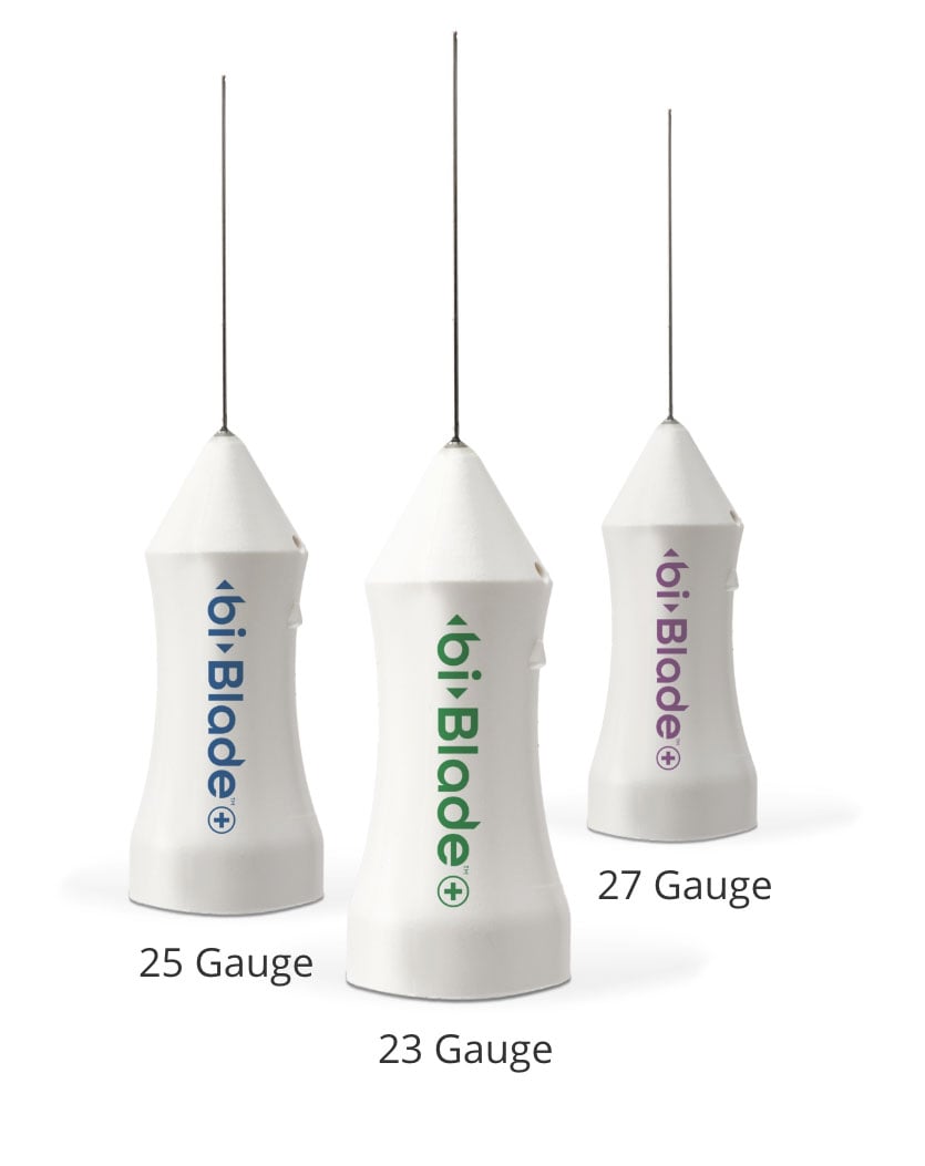 Bi-Blade+ in 23, 25, and 27 gauge